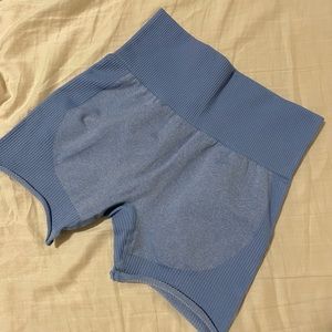 blue booty shorts size S